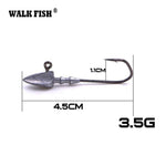 Walk Fish 5Pcs/Lot Head Hooks