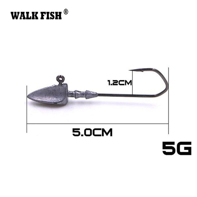 Walk Fish 5Pcs/Lot Head Hooks