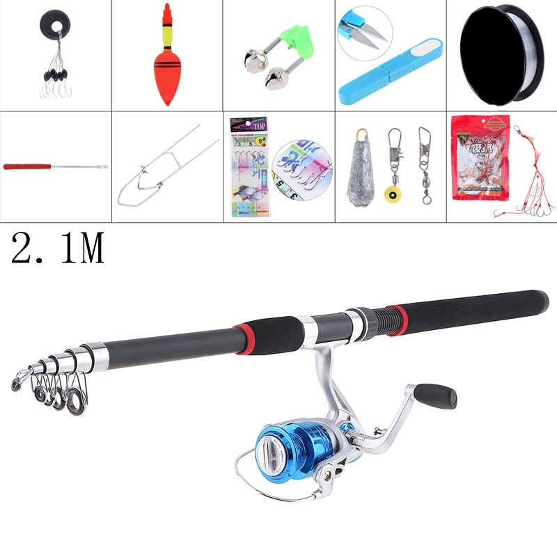 2.1m Durable Fishing Rod Combo